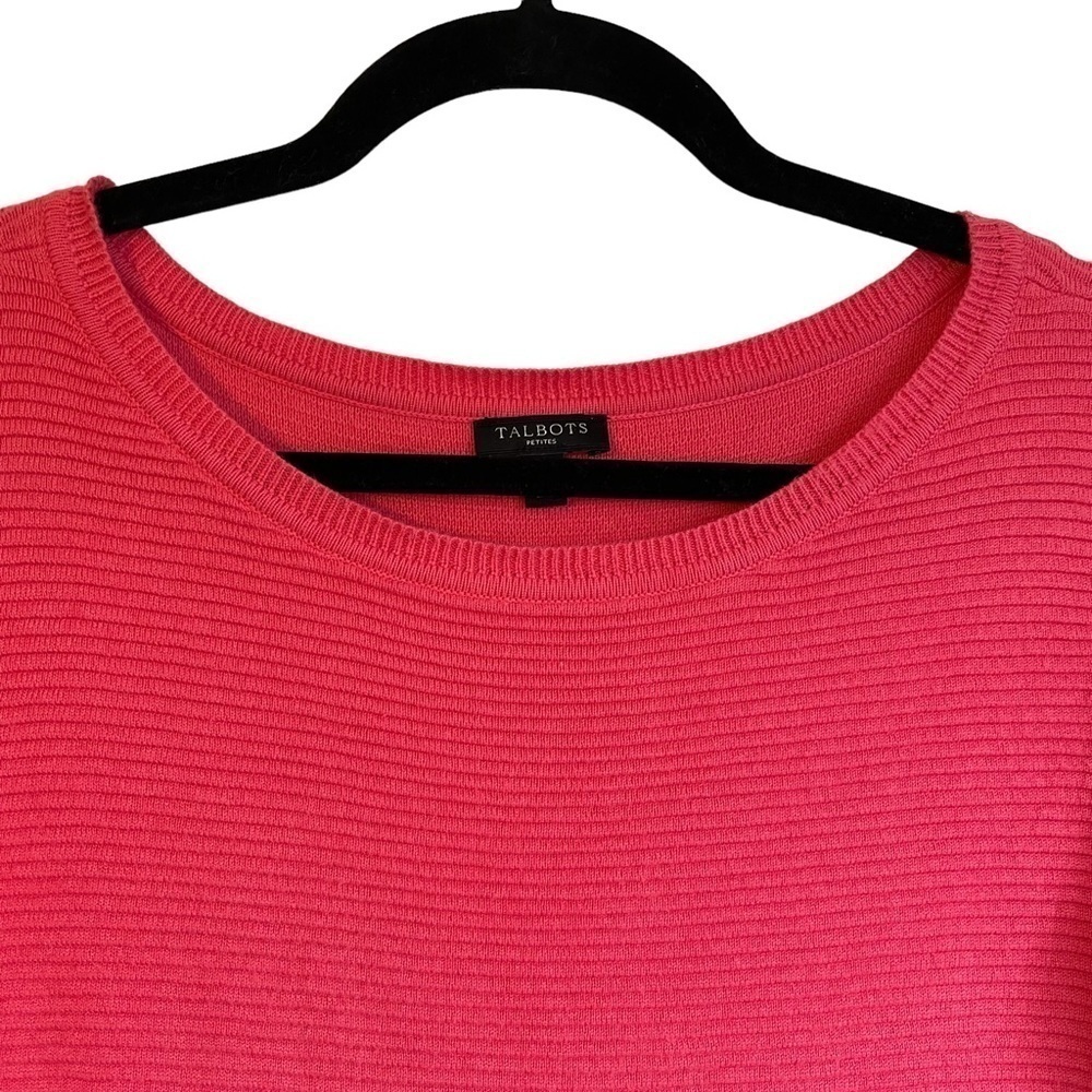 Talbots Ribbed Cotton Blend Ribbed Sweater - Picture 2 of 7